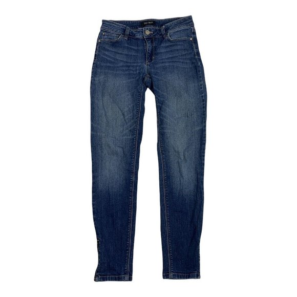 White House Black Market 0 Jeans Skinny Leg Dark - Picture 1 of 5